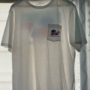 Vineyard Vines White Pocket Tee